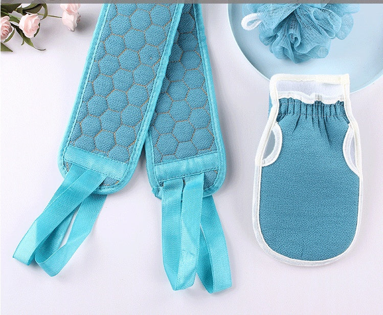Combination Set Pull Strip Long Rub Back Towel