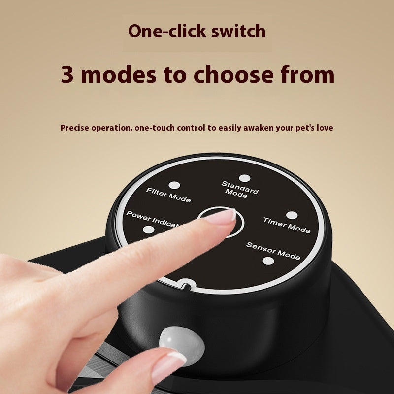 Stainless Steel Pet Water Dispenser Wireless Induction Automatic Water Outlet