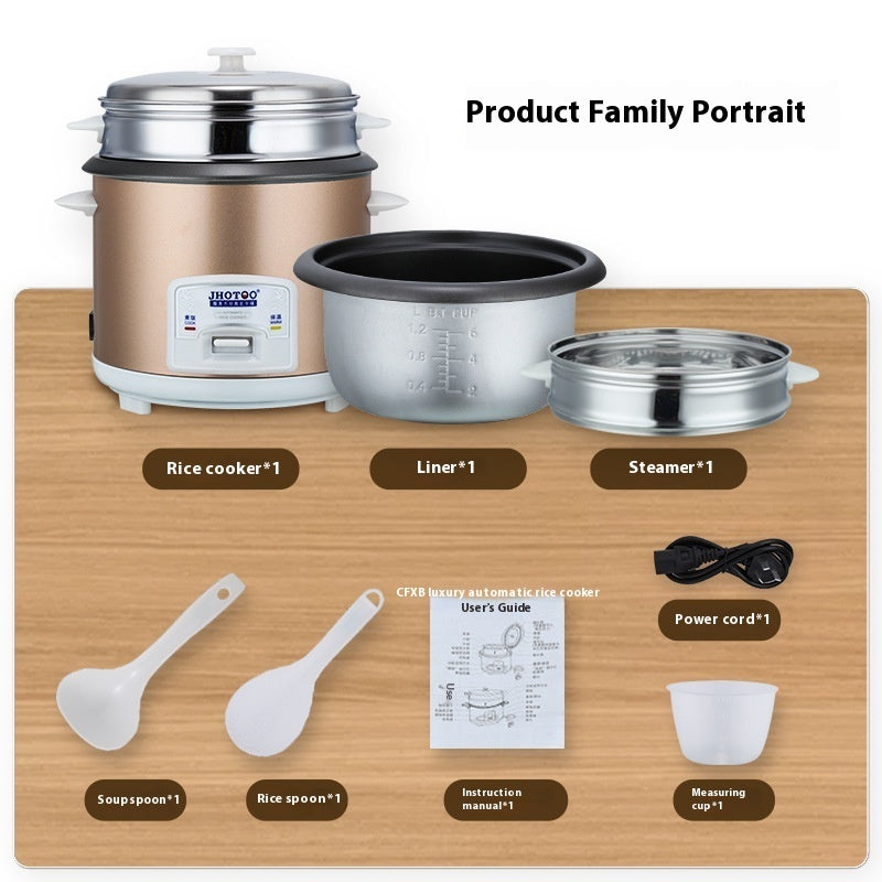 Old-fashioned Small Electric Rice Cooker 3L Large Capacity Household Rice Cooker