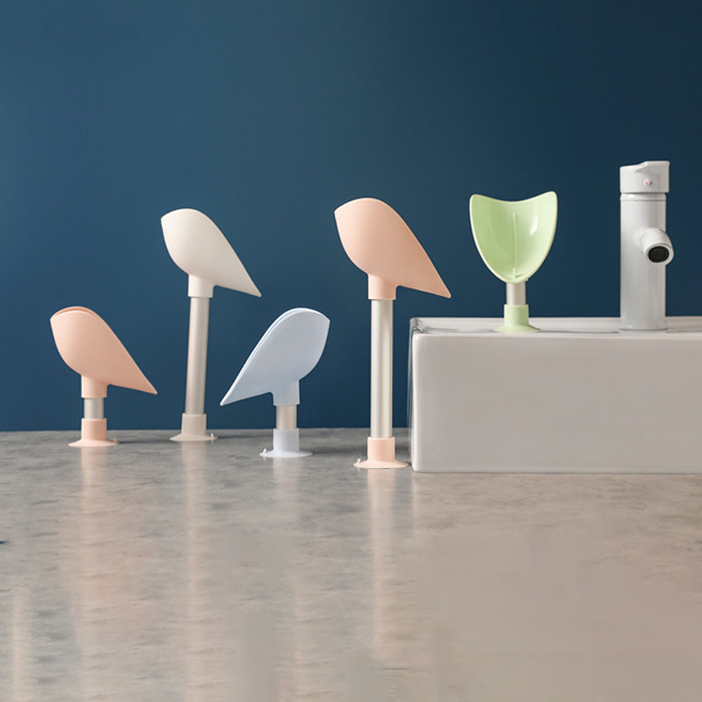 Creative Bird Soap Box Bathroom Toilet Sucker Soap Box Household Vertical Drain Soap Rack Soap Box
