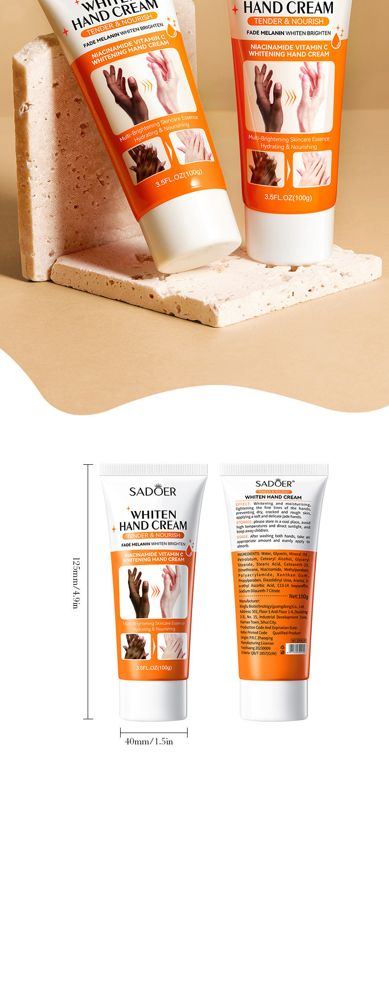 Whitening And Moisturizing Hand Anti-chapping Hand Cream