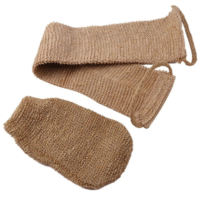 Natural Luffa Jute Ramie Back Rub Bath Towel