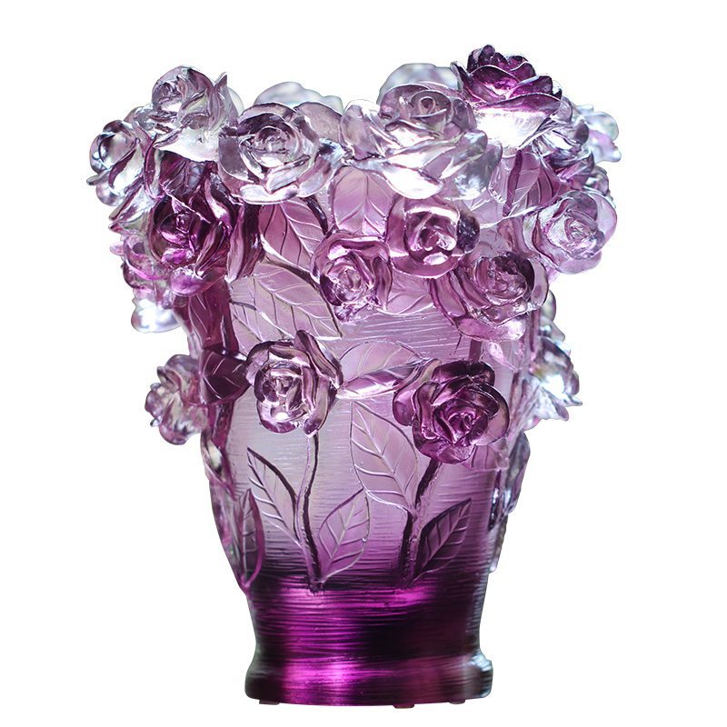 Ancient Glazed Vase Light Creative Rose