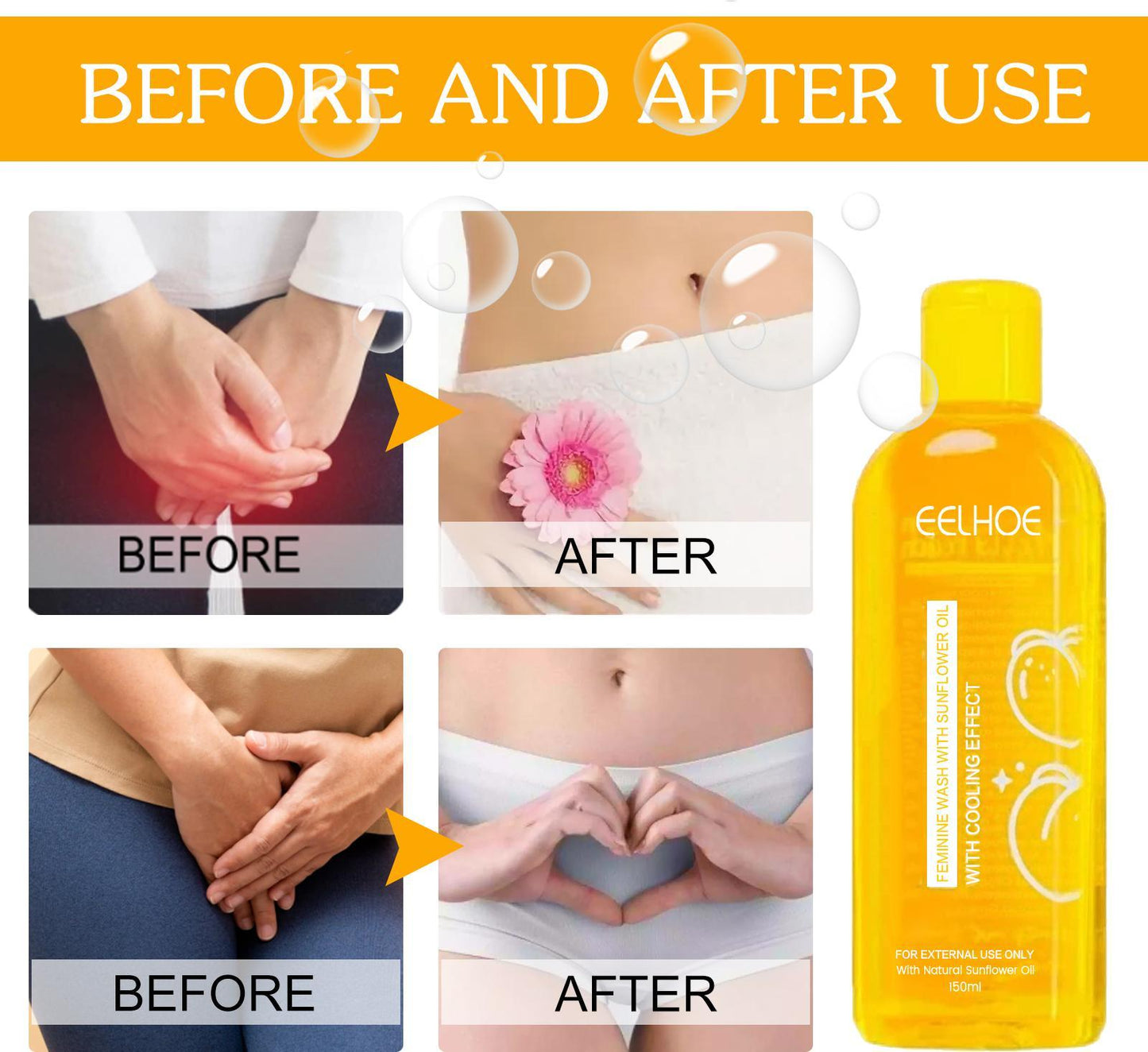 Ilehoi Sunflower Oil Female Wash Body Cleansing Oil Control Moisturizing Long-lasting Fragrance Shower Gel